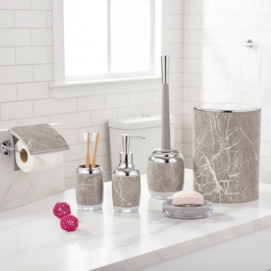 Elegant Marble 6-Piece Bathroom Set