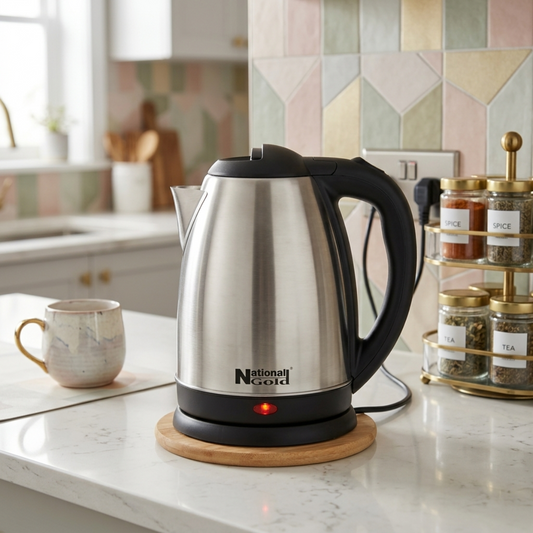 NATIONAL CORDLESS KETTLE STEEL BODY 1500 W 1.8L