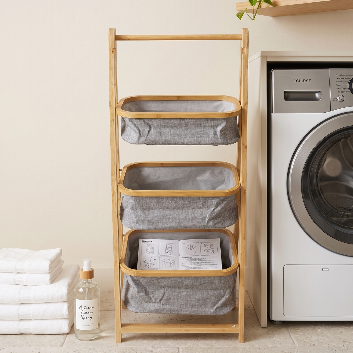 3 Step Laundry Hamper Or Organising Bucket