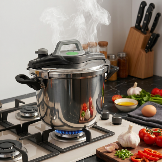 Falez Premium Stainless Steel Pressure Cooker 7-Liter