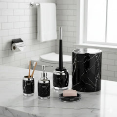 Elegant Marble 6-Piece Bathroom Set