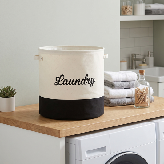 Multi functional Foldable Thick Fabric Laundry Basket