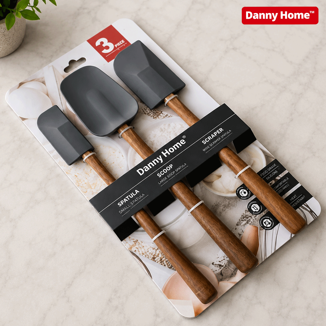 Danny Home SPATULA SCOOP SCRAPER Set 3Pcs
