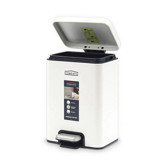 Homeatic Stainless Steel Hydraulic Padel Dustbin.
