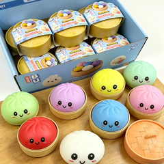 New Squishy Glitter Dumpling Sensory Toy with Box for Stress Relief
