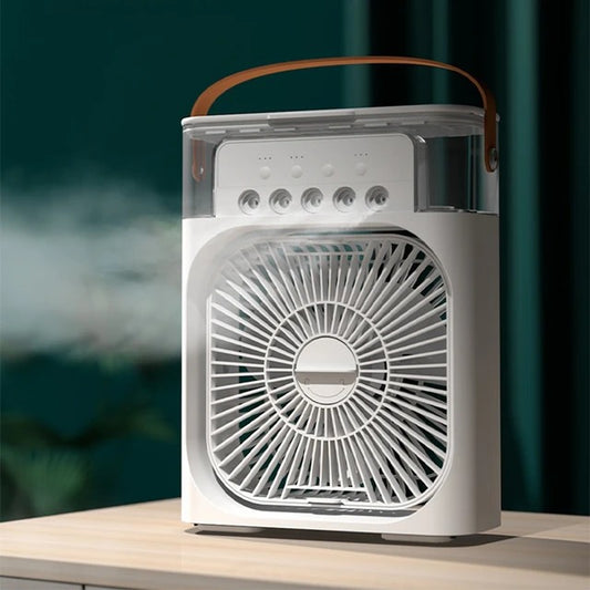 Mini Humidifier Cooling Fan – Personal USB Air Cooler with Water Mist
