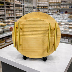 Bamboo 2-Piece Round Tray Set