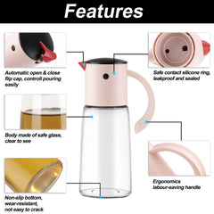Graceful Pour Oil Dispenser with Handle