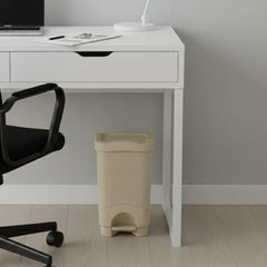 18L Bamboo-Style Dustbin with Pedal