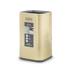Homeatic stainless steel open dustbin.