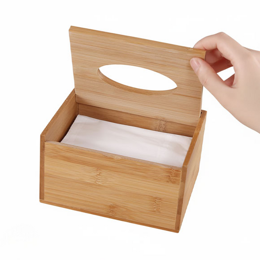 Bamboo Wooden Tissue Box