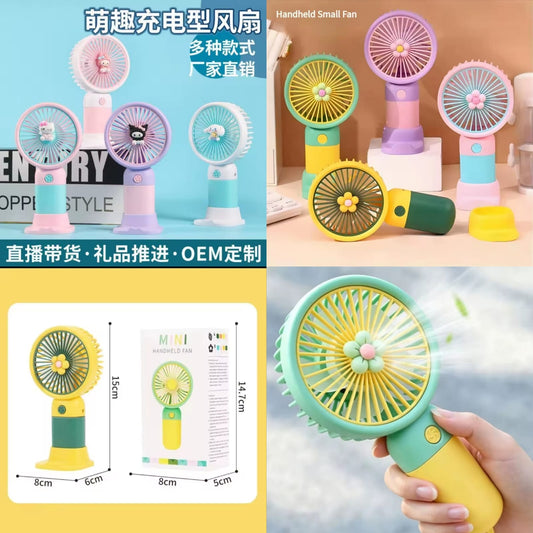 Mini Handheld Fan USB Rechargeable Ventilation Mini Fan