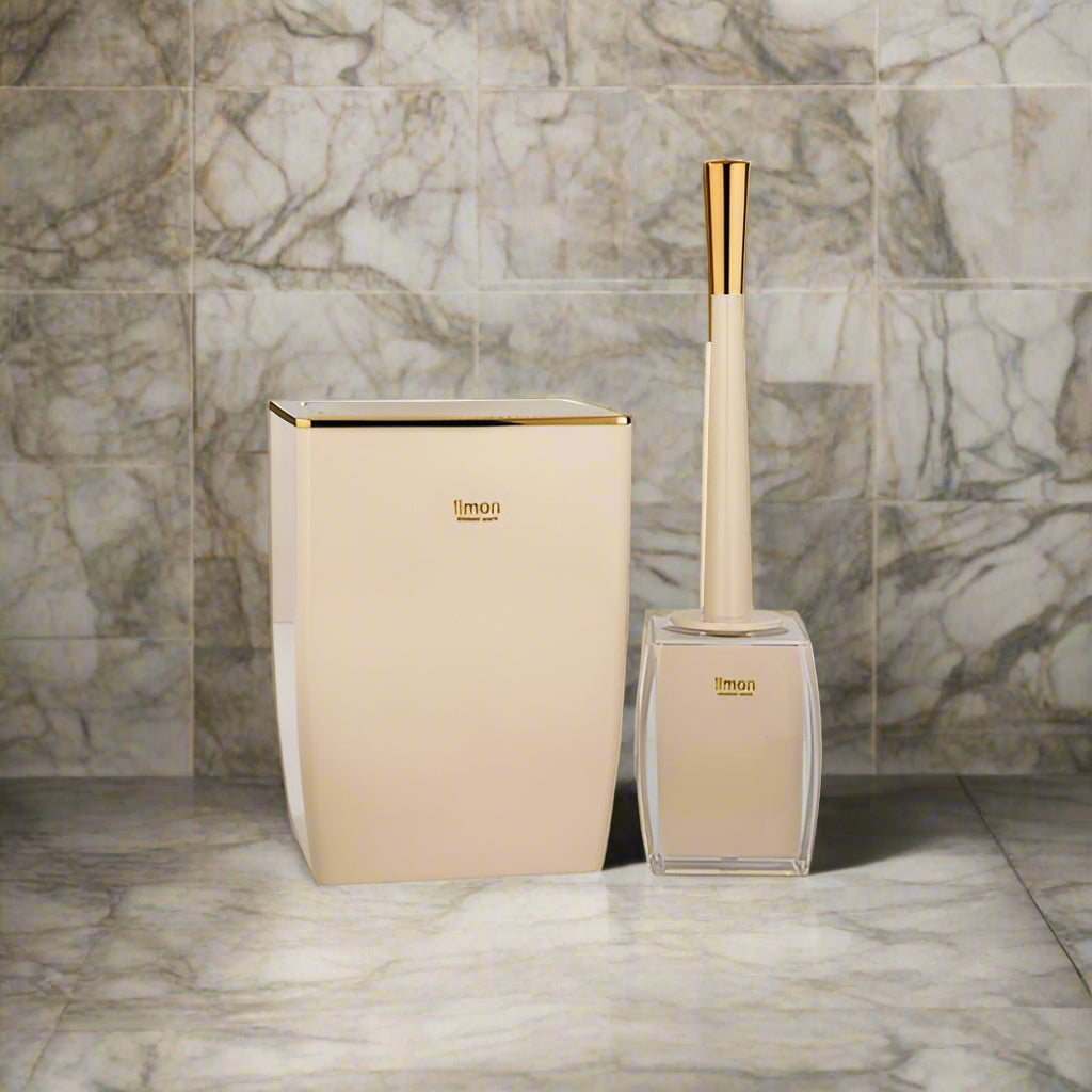 LuxeSwing Dustbin & Brush Set
