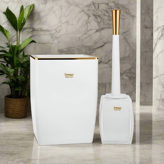 LuxeSwing Dustbin & Brush Set