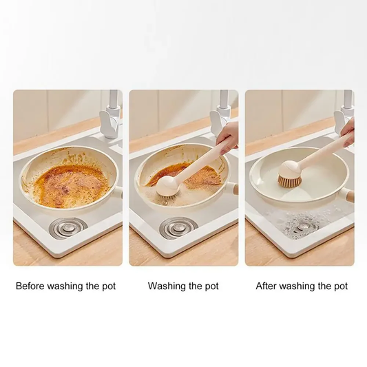 Kitchen Pot Brush for Home Use Long Handle