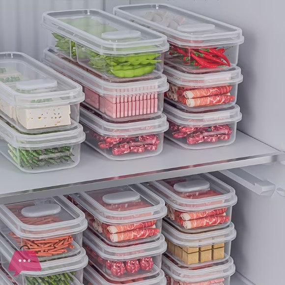 Narrow Compartment Food Storage Containers