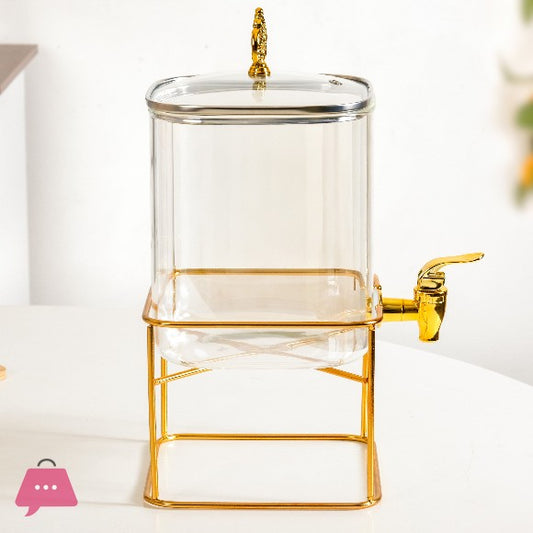 Royale Flow Glass Juice Dispenser
