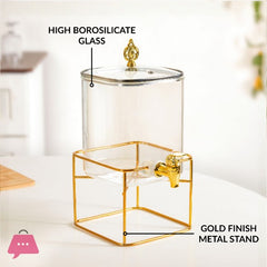 Royale Flow Glass Juice Dispenser