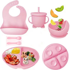 Silicone Baby Feeding Set – 6-Pcs
