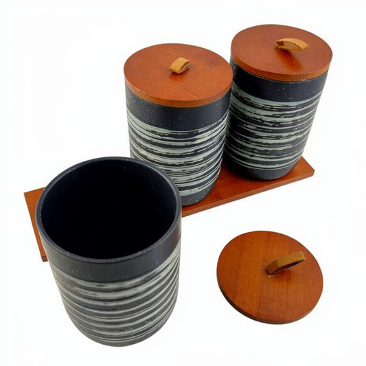 Spice Porcelain Jars – 3 Pcs