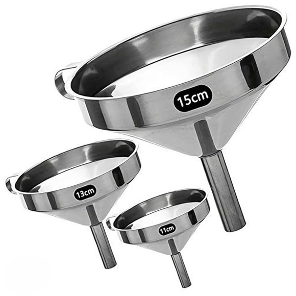 3 pcs stainless steel Funnel Set