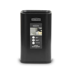 Homeatic stainless steel open dustbin.